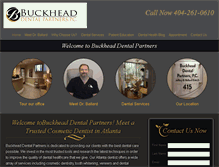 Tablet Screenshot of buckheaddentalpartners.com